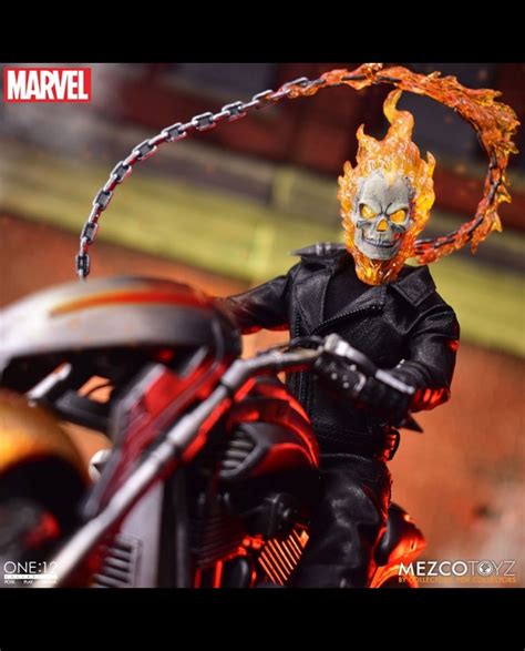 Ghost Rider Und Hell Cycle Von Mezco Toyz The One 12 Collective Reihe Marvel