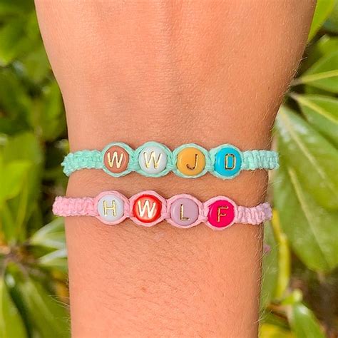 Wwjd Clay Bead Bracelet Etsy Uk