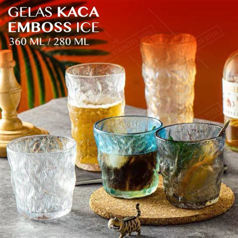 Jual Gelas Kaca Kristal Warna Estetik Aesthetic Unik Cantik Drinking