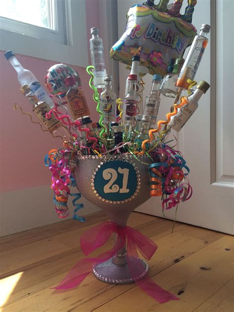 Vickys 21st Birthday Alcohol Bouquet Diy 21st Birthday Ts 21st