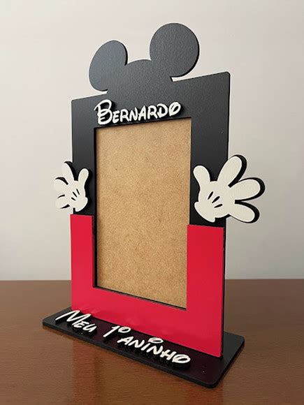 Porta Retrato Mickey Personalizado Kit 10 Uni Elo7