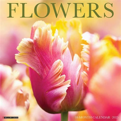 Flowers 2025 Wall Calendar