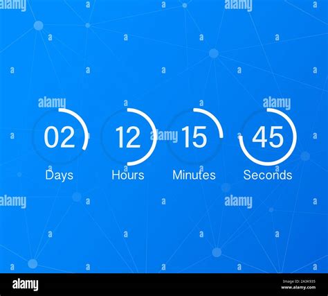 Countdown Clock Counter Timer Ui App Digital Count Down Circle Board