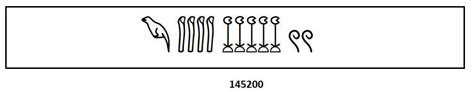 Cómo se escribe el número 145 200en números egipcio Brainly lat