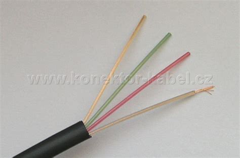 Telefonní kabel 4-žílový, černý, AWG32, Cat.3 | Univerzální, NF sítě ...