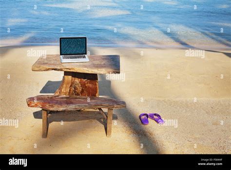 Office On The Beach Stock Photo Alamy