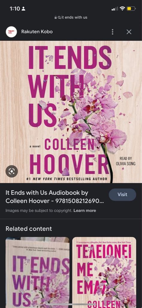 It Ends With Us Colleen Hoover Hobbies Toys Books Magazines