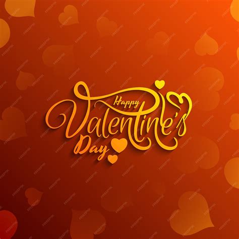 Free Vector Happy Valentines Day Celebration Romantic Hearts