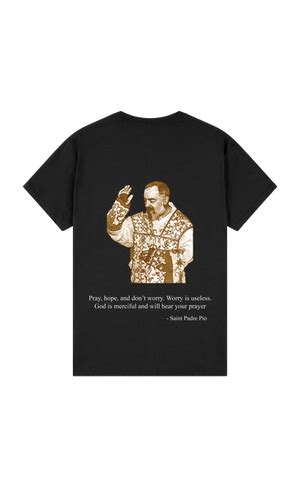 St Padre Pio Tee Totus Tuus Clothing