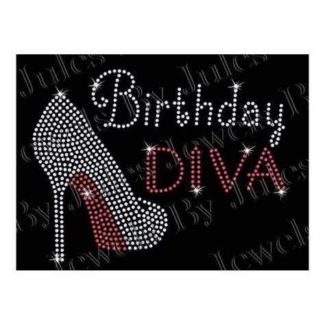 Birthday Diva Bling Rhinestone Tee