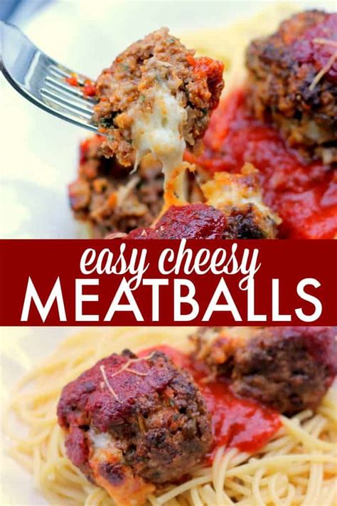 Easy Cheesy Meatballs Simply Stacie