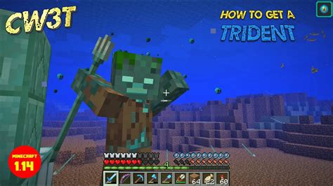 Minecraft How To Get A Trident Youtube