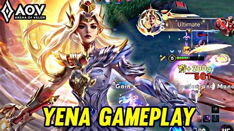 Aov Yena Gameplay In Ds Lane Arena Of Valor Li Nqu Nmobile Rov