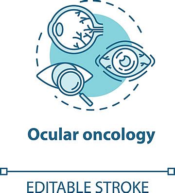 Icon For Eye Cancer Diagnosistreatment With Eye Structure Illustration ...