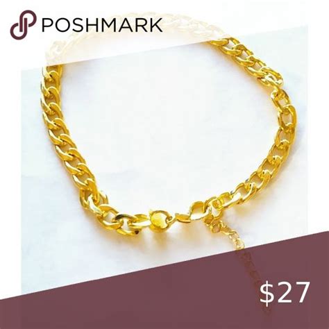 New gold link chain bracelet | Gold link chain, Chain bracelet, Chains ...