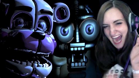 Fnaf Sister Location Gameplay Night 1 And 2 Bidybab Jumpscare Reaction Youtube