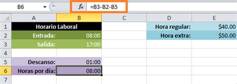 Calcular Horas Extras En Excel Hot Sex Picture