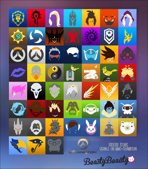 Resized Overwatch Icons By Beastybeauty On Deviantart