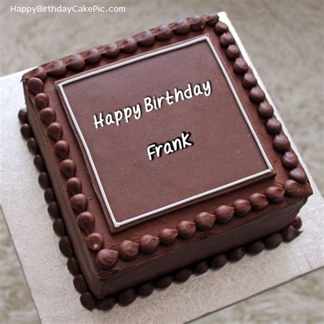 ️ Elegant Square Cake For Frank