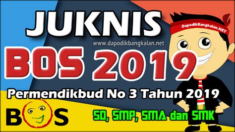 Juknis Bos Tahun 2019 Sd Smp Sma Smk Permendikbud Nomor 3 Tahun