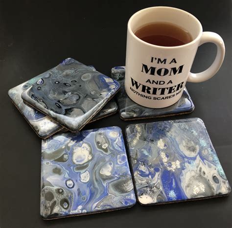 Tutorial How To Make Acrylic Dirty Pour Coasters The Beading Gem