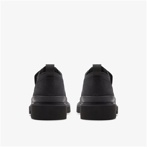 Chaussures Badell Lace En Nubuck Noir Pour Homme Clarks