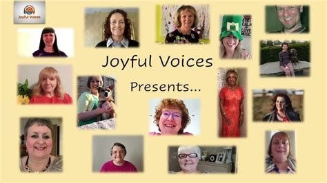 A Song To Sing By Joy Byford Performed By Joyful Voices Youtube