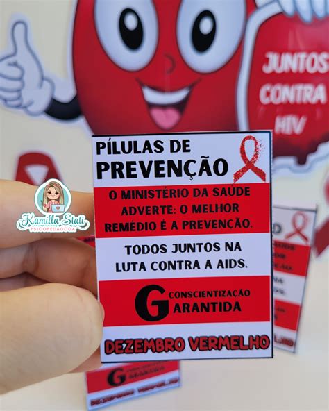 Kit Caixinhas De Preven O Dezembro Vermelho Psicopedagoga Kamilla Stati