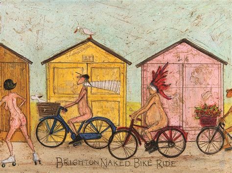 Sam Toft Brighton Naked Bike Ride Tableau Sur Toile D Corations