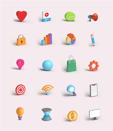 3d Icons Pack Graphicsfuel