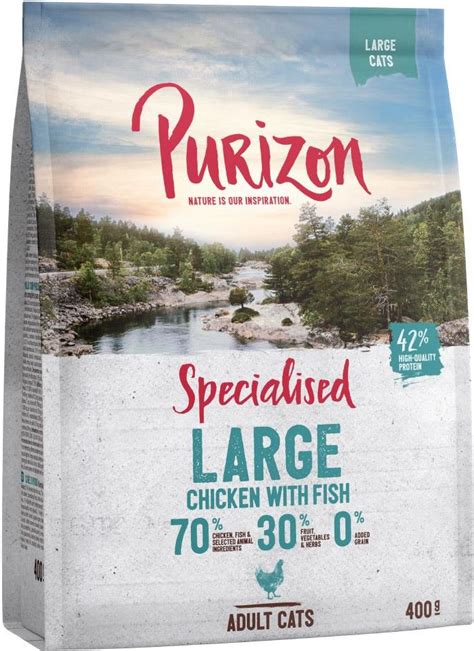 Karma Purizon Sucha Dla Kota Large Adult Kurczak I Ryba Bez Zbóż 3x400g