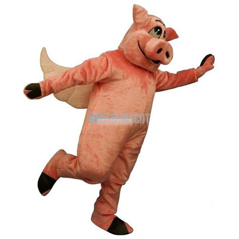 Flying Hog Pig Mascot Costume