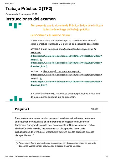 Examen Trabajo Práctico 2 TP2 90 Trabajo Práctico 2 TP2