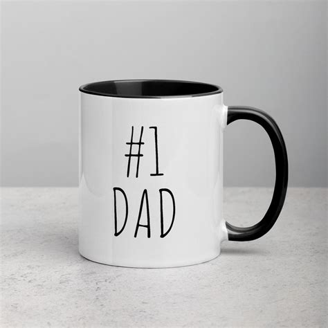 Number 1 Dad Mug 1 Dad Classic Dad Mug Father S Day Gift Etsy