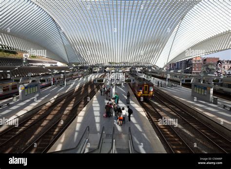 Gare de Liège Guillemins railway station Liege Wallonia Belgium