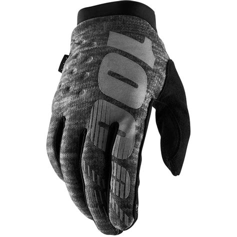 100 Gants VTT Brisker Gris Heather Maciag Offroad