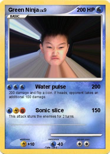 Pokémon Green Ninja 240 240 Water Pulse My Pokemon Card