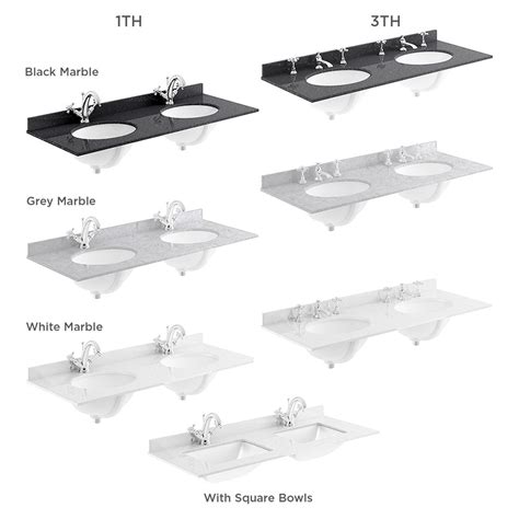 Old London By Hudson Reed 1200mm 4 Door Vanity Unit Double Bowl Grey