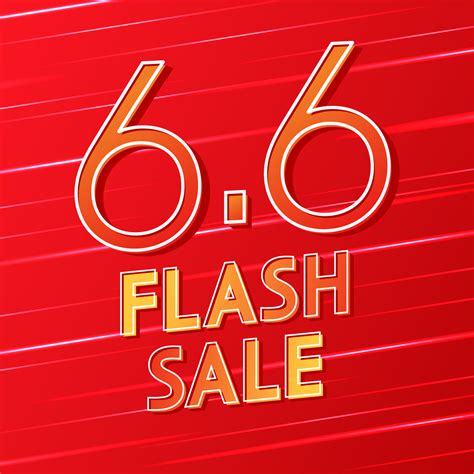 6 6 Logo For Sale Poster 6 6 Online Super Sale Banner Template On Red