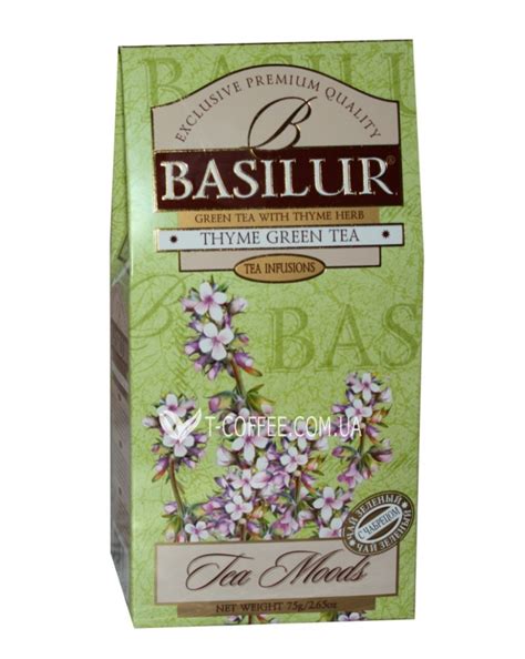 Чай BASILUR Thyme Чебрець Зелений Чай - Трав'яні Збори 75 г к/п ...