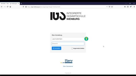 Iserv Wie Melde Ich Mich An Und Ndere Mein Passwort Youtube