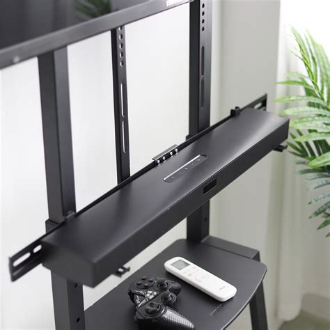 Universal Speaker Soundbar Bracket Mount Holder Under Over Tv Fits Any