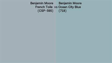 Benjamin Moore French Toile Vs Ocean City Blue Side By Side Comparison