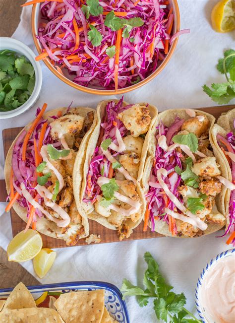 Coconut Cauliflower Tacos and Rainbow Pickled Slaw Tacos Recipe | The Feedfeed