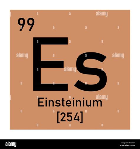 Einsteinium chemical symbol Stock Vector Image & Art - Alamy