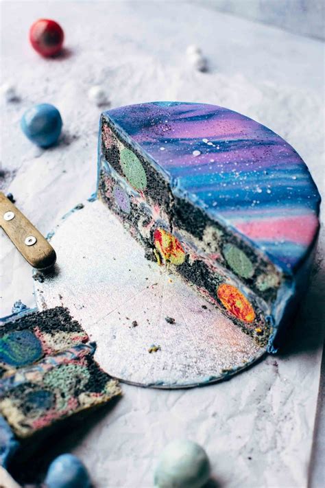 Mirror Glaze Galaxy Cake Recipe + VIDEO | Also The Crumbs Please