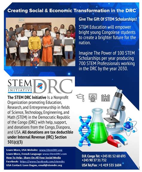 100 Stem Scholarship Winners Identified For 2021 2022 Stem Drc Initiative