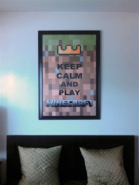 Keep Calm And Play Minecraft Poster Mine By RealityPosters