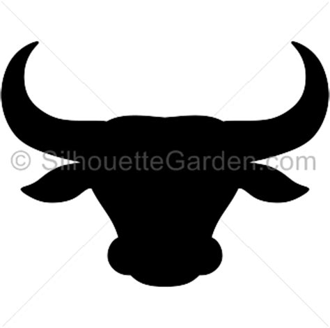 Bull Head Silhouette