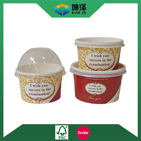 China Disposable Ice Cream Cup Manufacturers Suppliers Custom